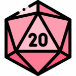 pink d20