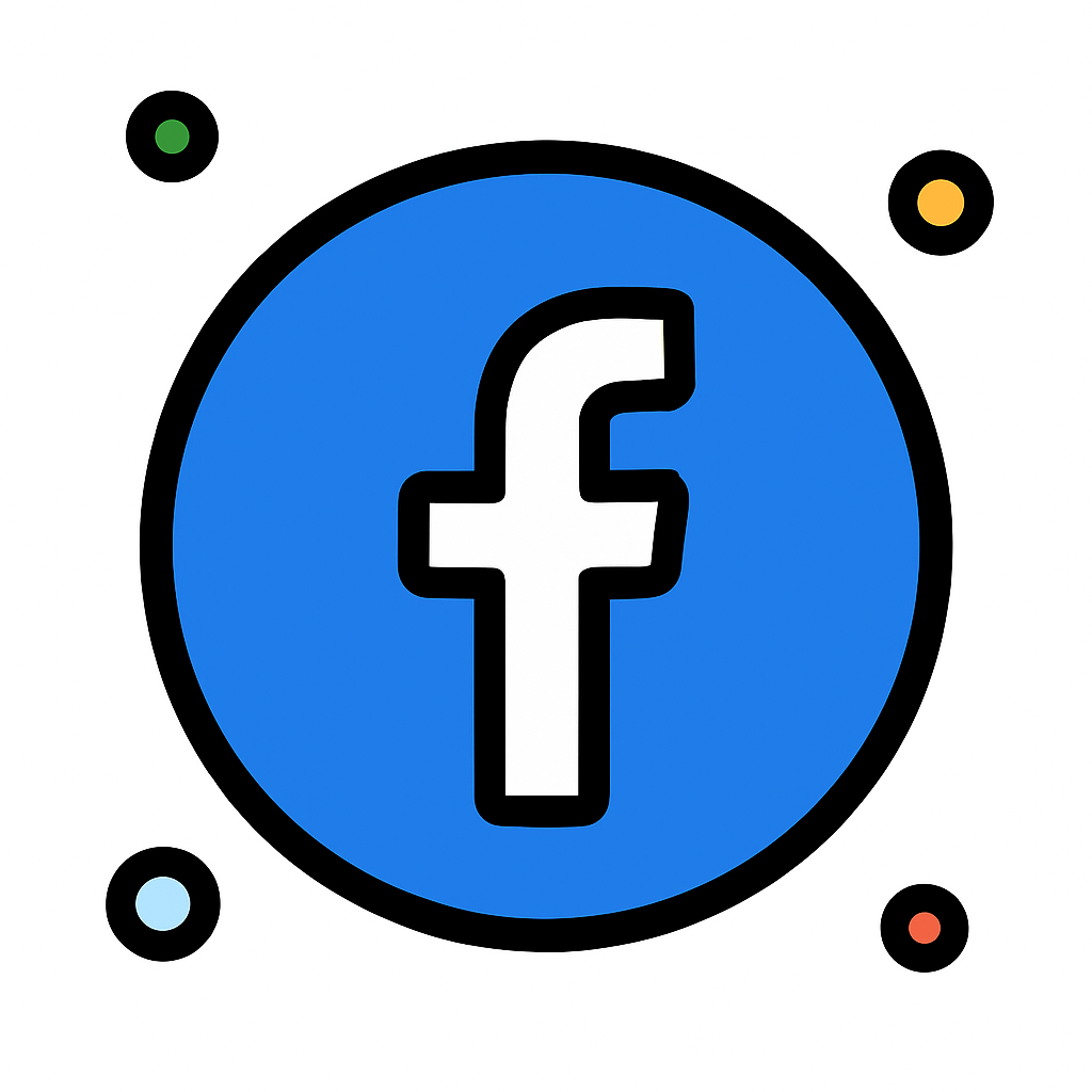 cartoon facebook icon